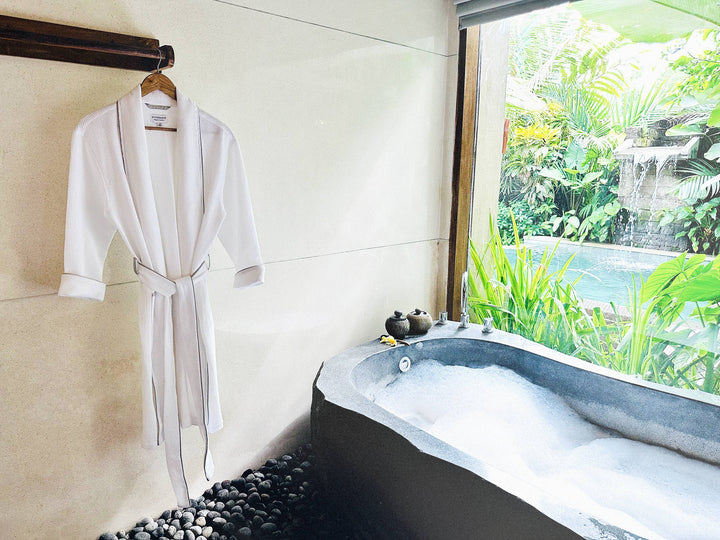 Viverano Organics - Women's Organic Waffle Weave Bath & Spa Robe (3 Colors)