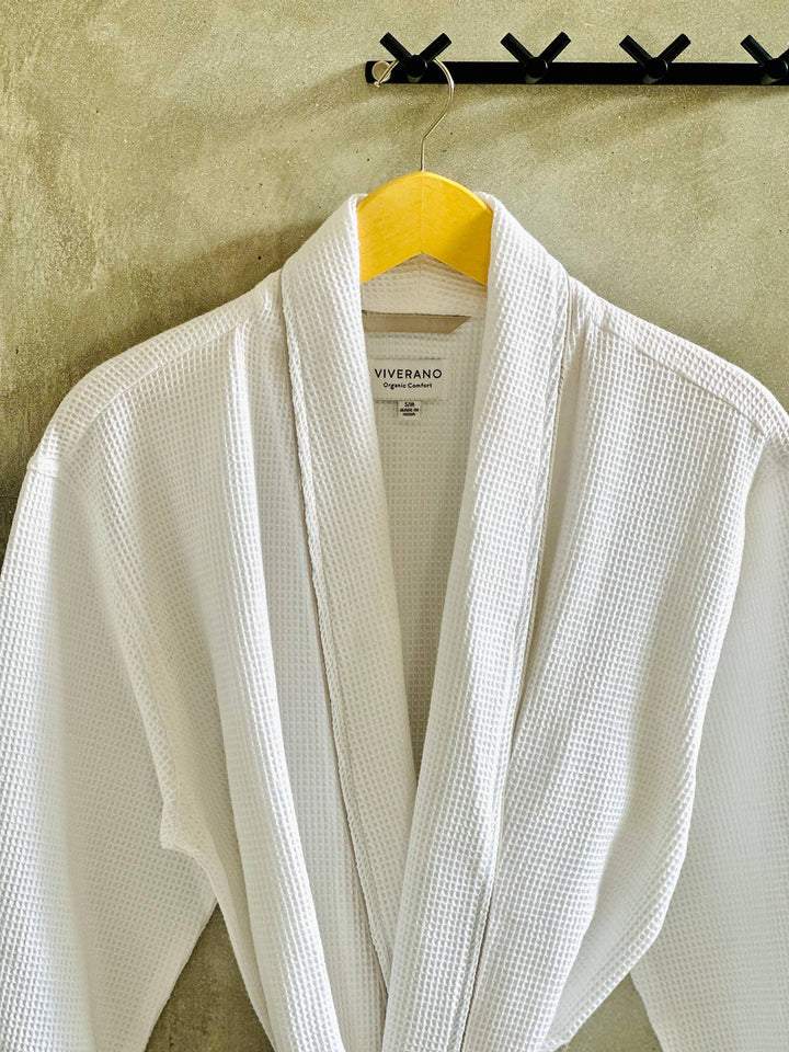 Viverano Organics - Women's Organic Waffle Weave Bath & Spa Robe (3 Colors)