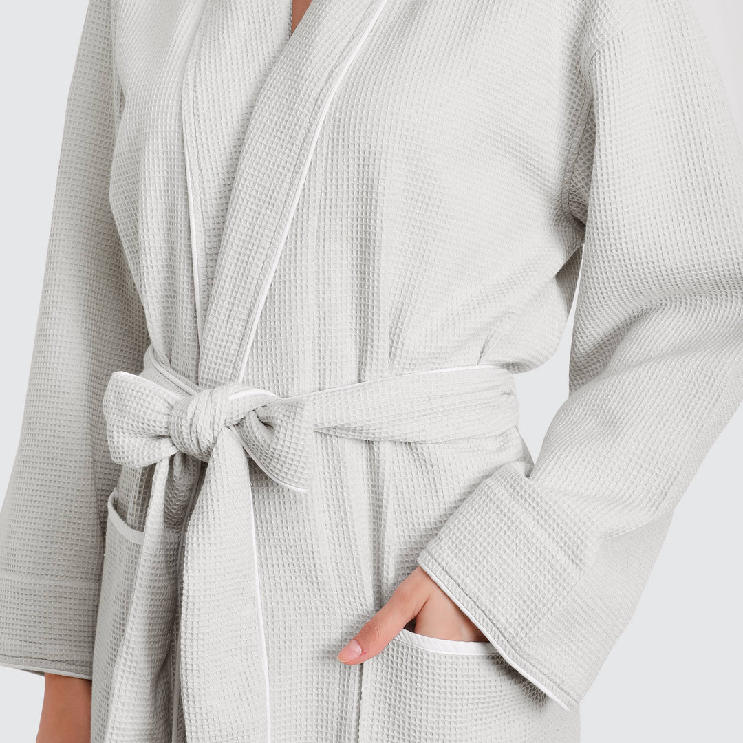 Viverano Organics - Women's Organic Waffle Weave Bath & Spa Robe (3 Colors)