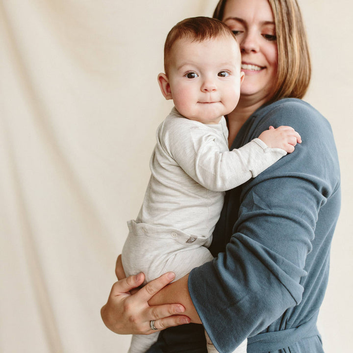 goumikids - Grow With You Footie + Loose Fit - Storm Gray