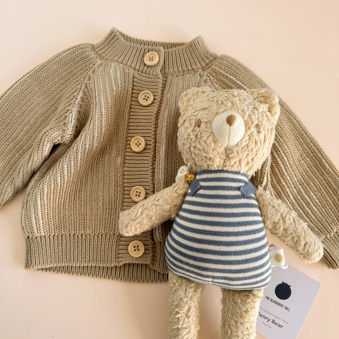 The Blueberry Hill - Bear Beekeeper Plushie Bee Baby Kids Toy Spring Summer Gift