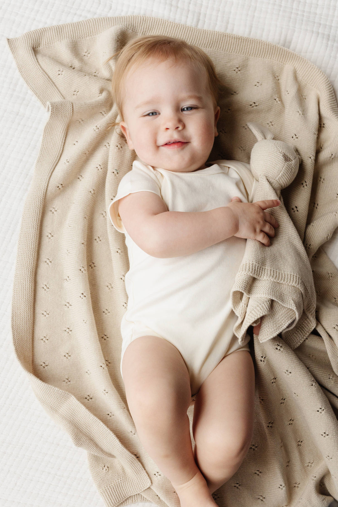 The Blueberry Hill - Blanket Bunny Lovey Birch Cotton Baby Gift Spring Summer
