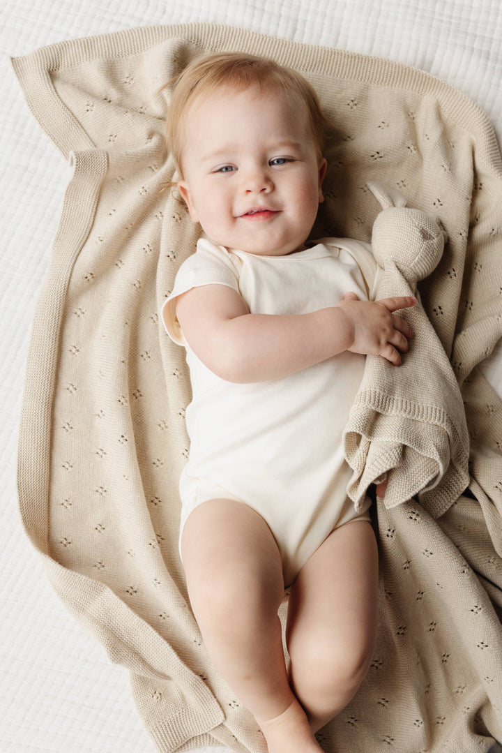 The Blueberry Hill - Blanket Bunny Lovey Birch Cotton Baby Gift Spring Summer