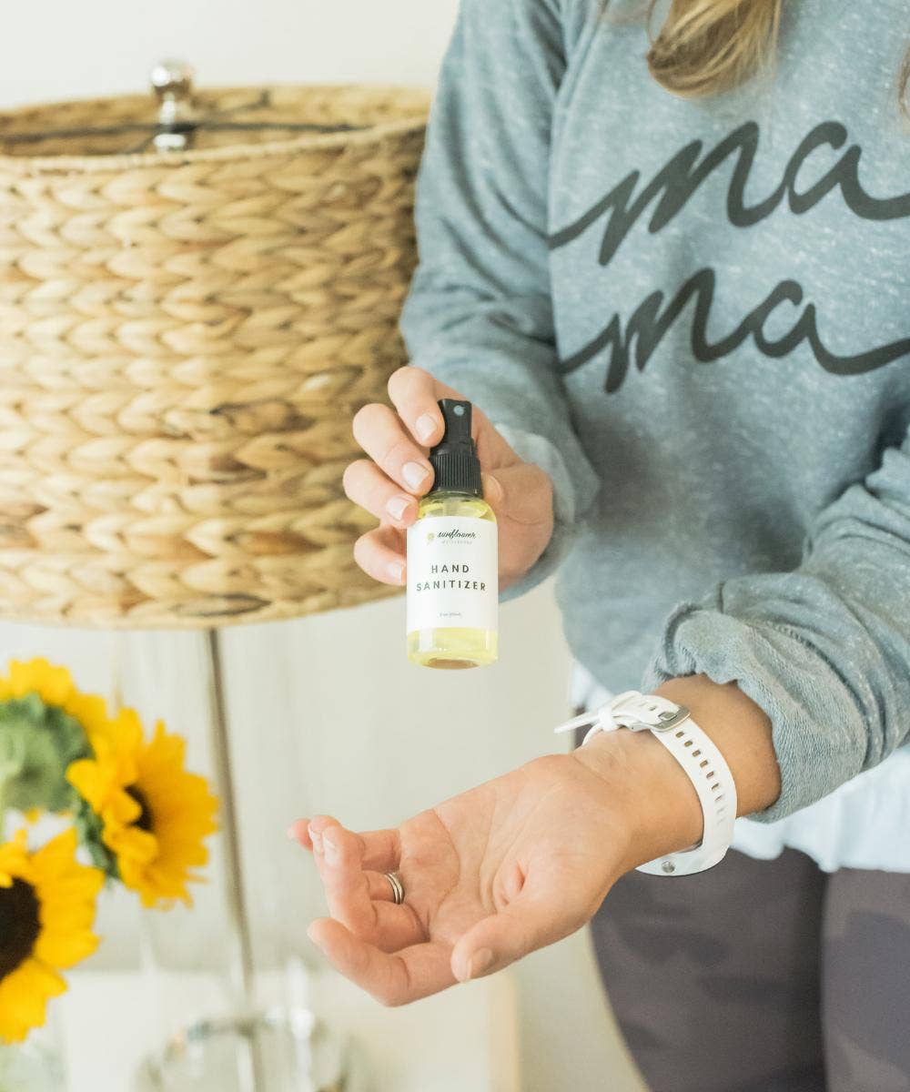 Sunflower Motherhood - Hand Sanitizer Spray | Fresh Lemon Lavender Antibacterial