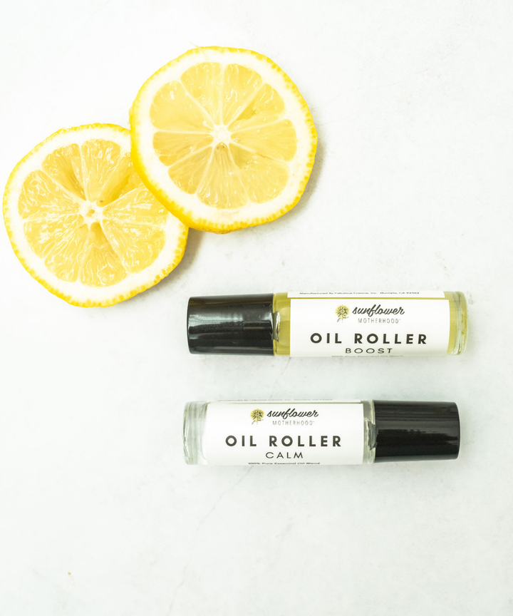 Sunflower Motherhood - Oil Roller Duo | Boost and Calm Aromatherapy Roller Set