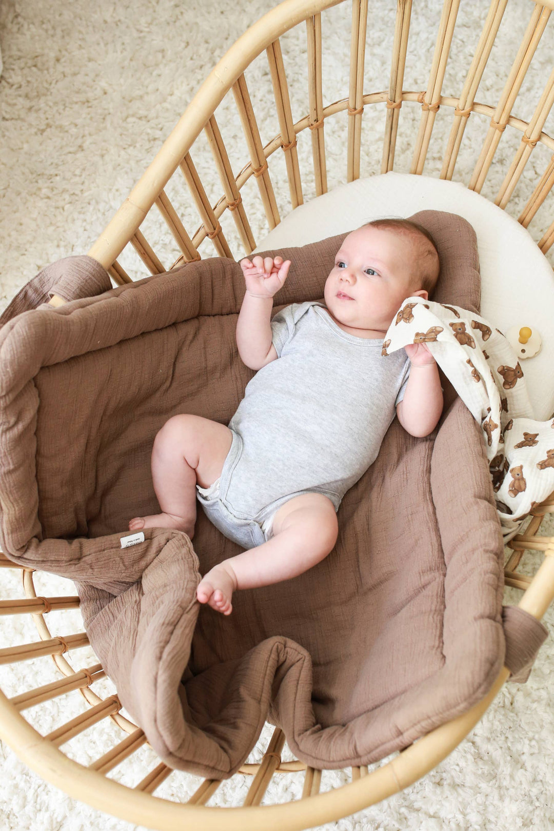 BABYLY - Muslin baby wrap - 3 colors