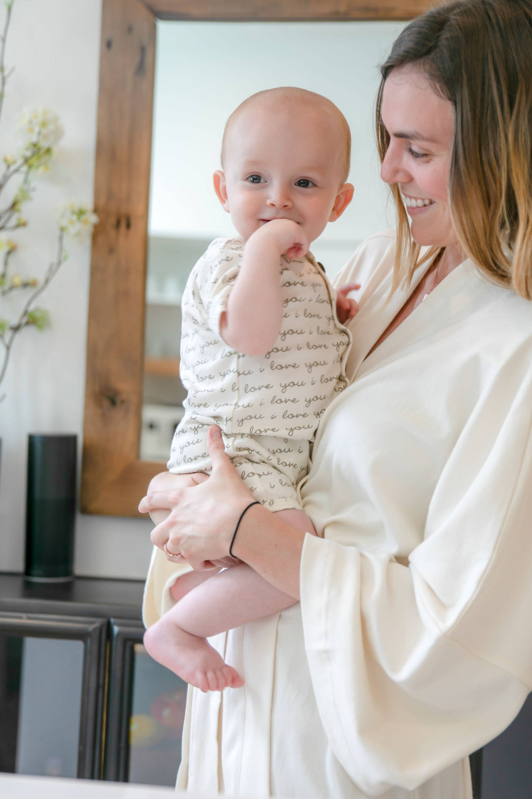 BUNDLE TRIO: Organic Cotton Robe - Natural,To the moon and back Throw Blanket Throw | Natural, Hot & Cold Shaped Eye Pillow