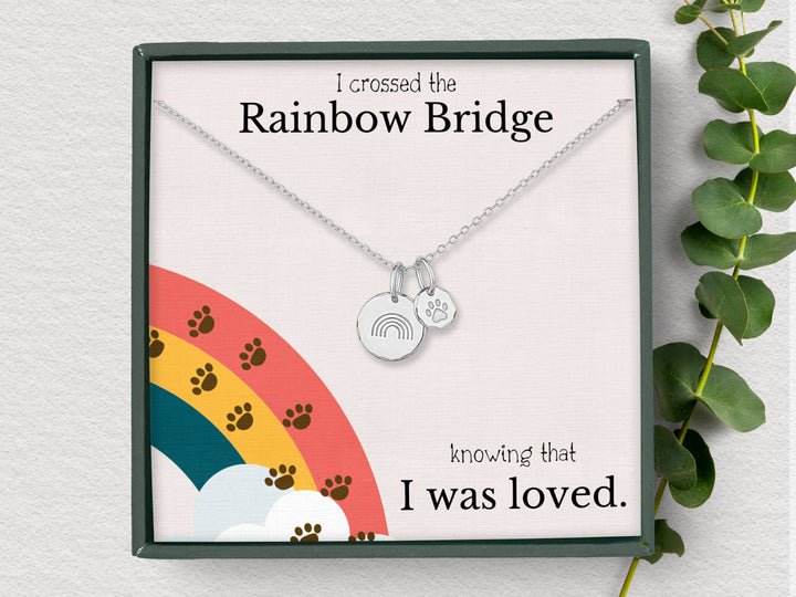 hope love shine - In Memory Of Loss Dog Remembrance Memorial Interlocking Circles Dainty Necklace