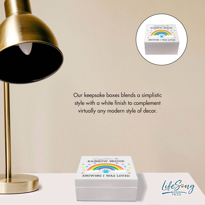 LifeSong Milestones - Rainbow Bridge Pet Memorial Keepsake Box