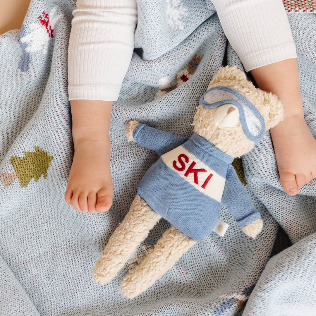 The Blueberry Hill - Benjamin Bear Ski Plushie | Baby Kids Toy Animal Fall Winter