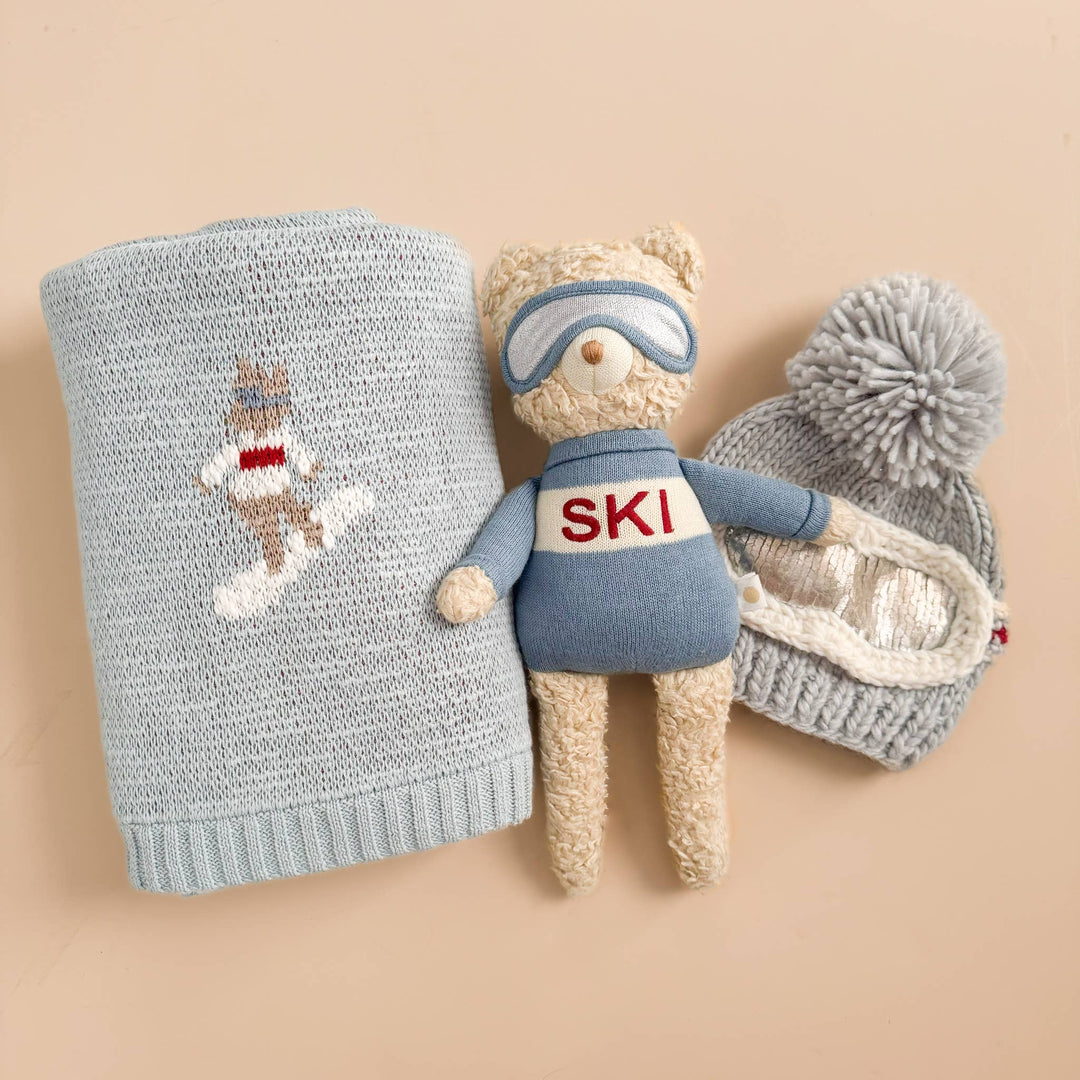 The Blueberry Hill - Benjamin Bear Ski Plushie | Baby Kids Toy Animal Fall Winter