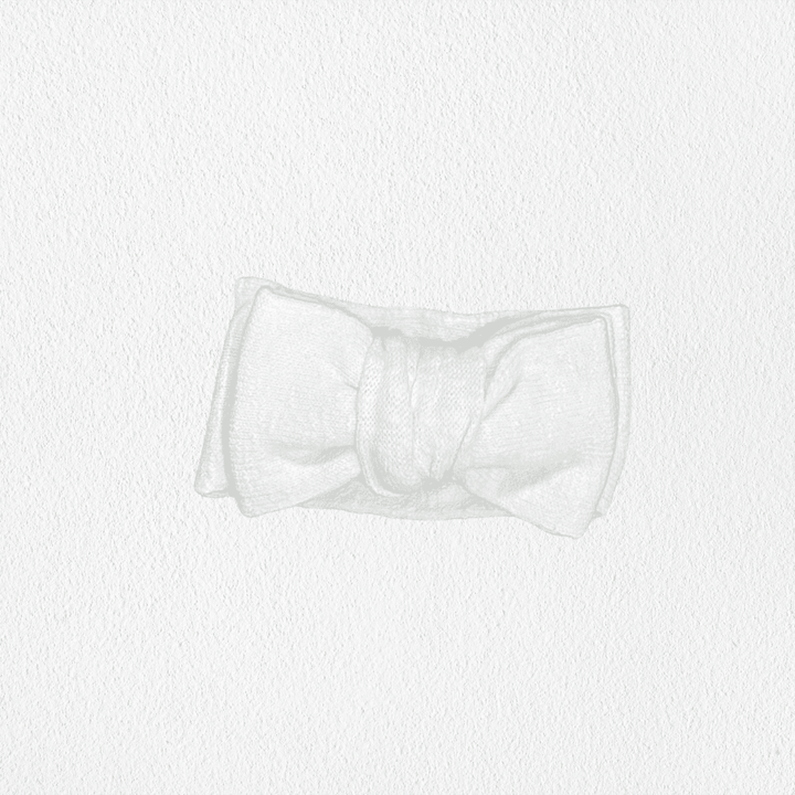 Brave Little Lamb the Label - Knit Bow Headband | Textured Cloud