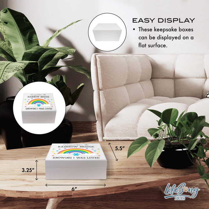 LifeSong Milestones - Rainbow Bridge Pet Memorial Keepsake Box