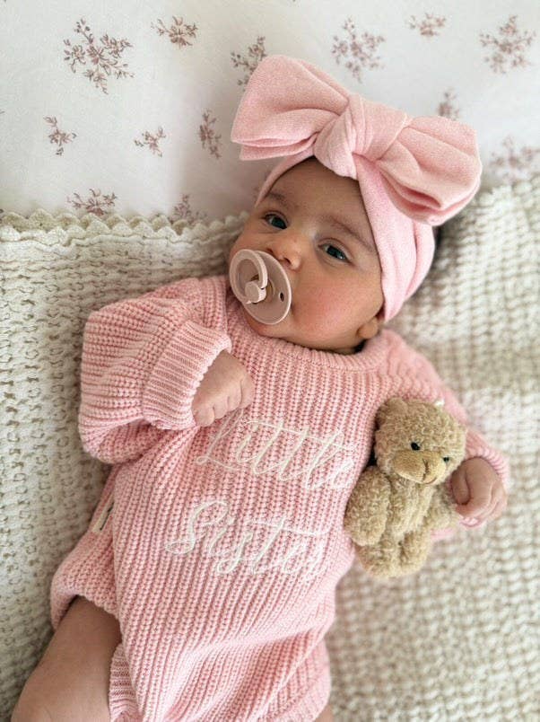 Brave Little Lamb the Label - Sibling Announcement Romper