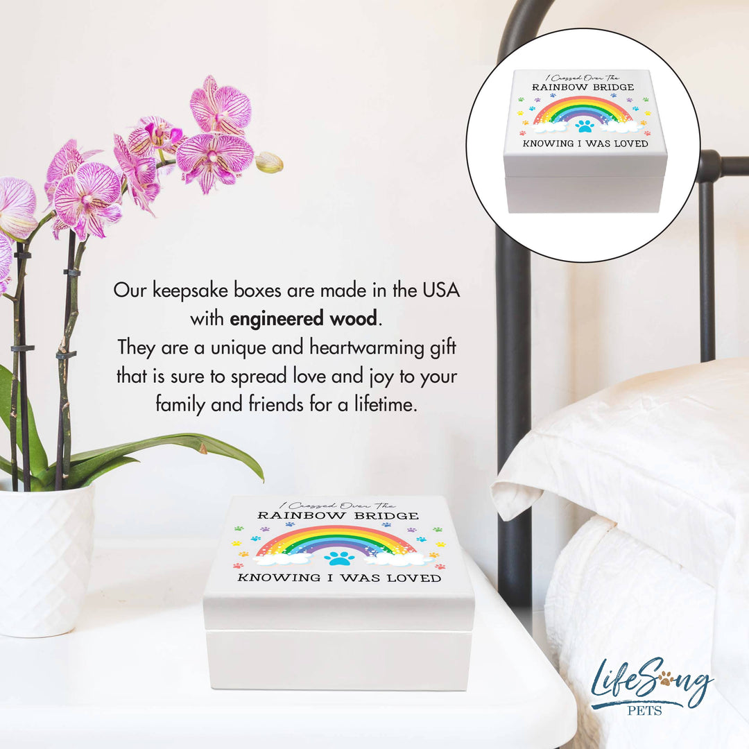 LifeSong Milestones - Rainbow Bridge Pet Memorial Keepsake Box