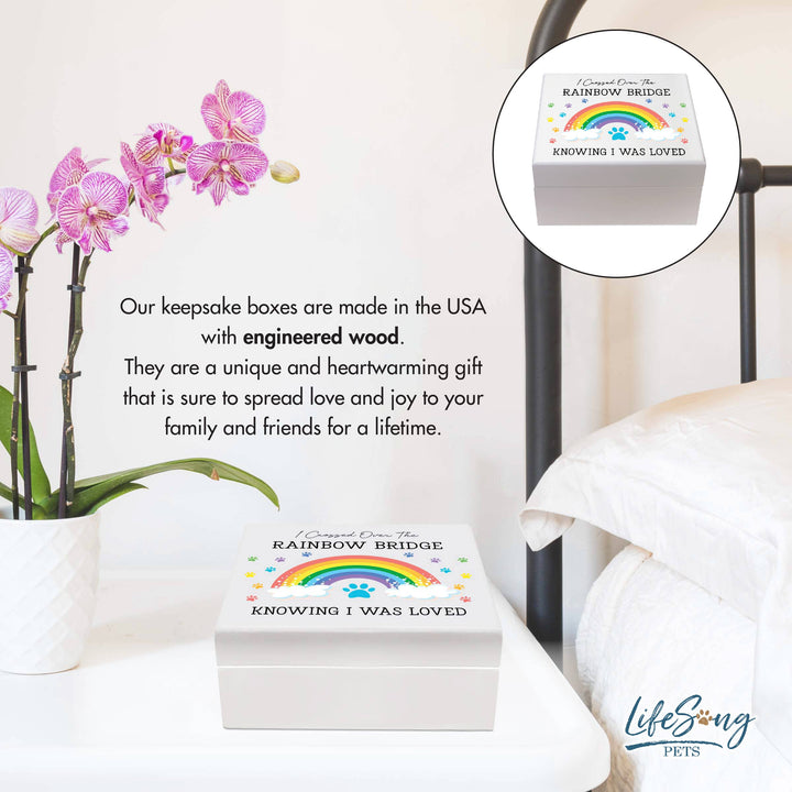 LifeSong Milestones - Rainbow Bridge Pet Memorial Keepsake Box
