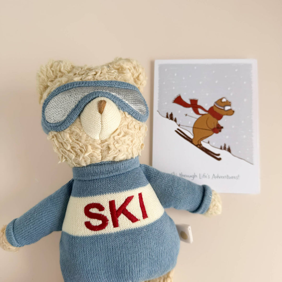 The Blueberry Hill - Benjamin Bear Ski Plushie | Baby Kids Toy Animal Fall Winter