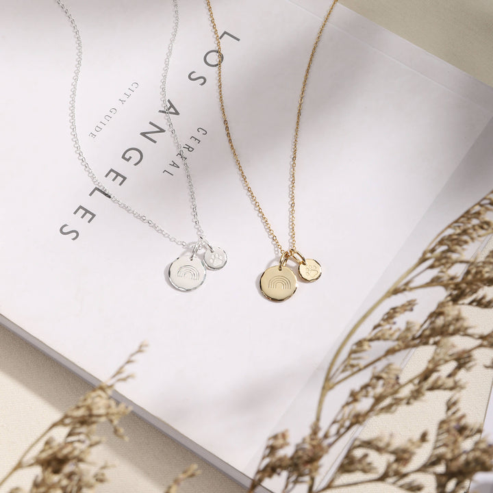 hope love shine - Pet Memorial Rainbow Bridge Sympathy Necklace w/ Blank Card