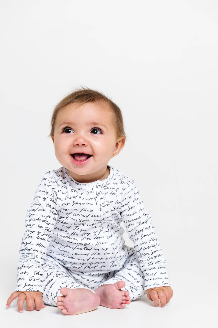 Holy Pals - Love One Another Footless Onesie Cotton
