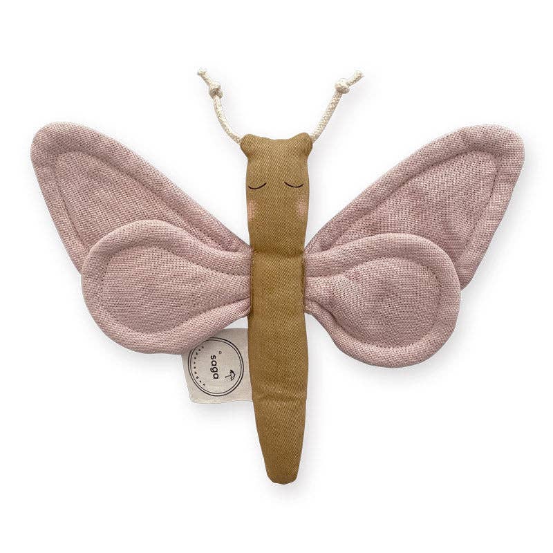 Saga Copenhagen - Activity Baby - Butterfly - Misty Rose - 100% Organic Cotton