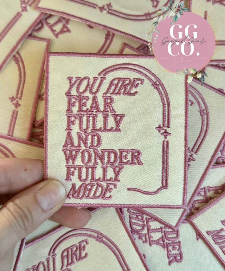 Gospel Gear Co - Fearfully And Wonderfully Made Embroidered Patch