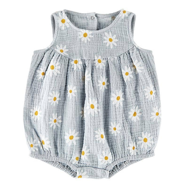 Stephan Baby by Creative Brands - Sleeveless Romper -Daisy