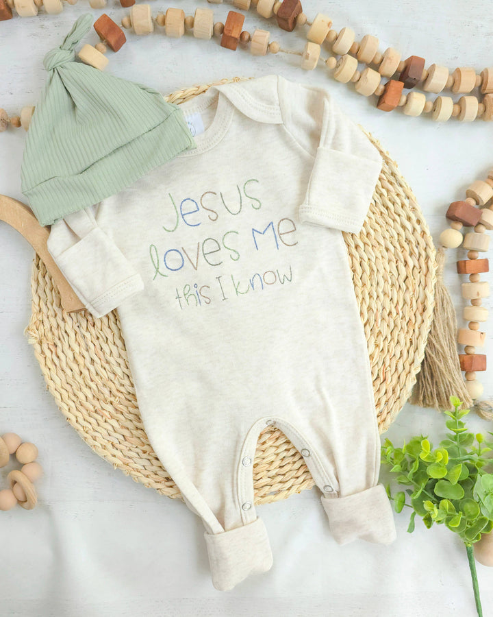 Wonderfully Made - Baby Romper | Baby Boy Outfit - Jesus Loves Me