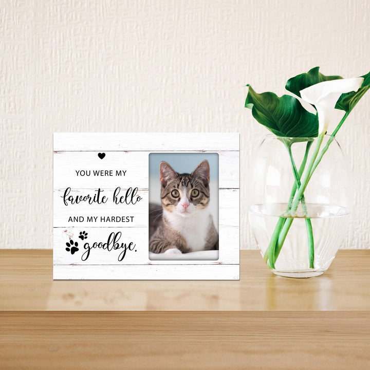 LifeSong Milestones - Pet Keepsake Memorial Photo Frame: My Favorite Hello