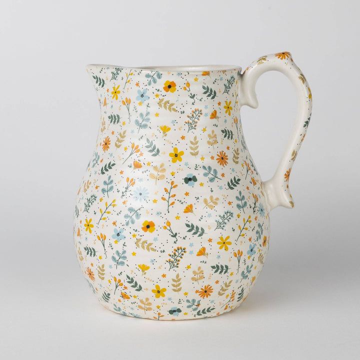 Ten Thousand Villages - Tula Floral Ceramic Pitcher