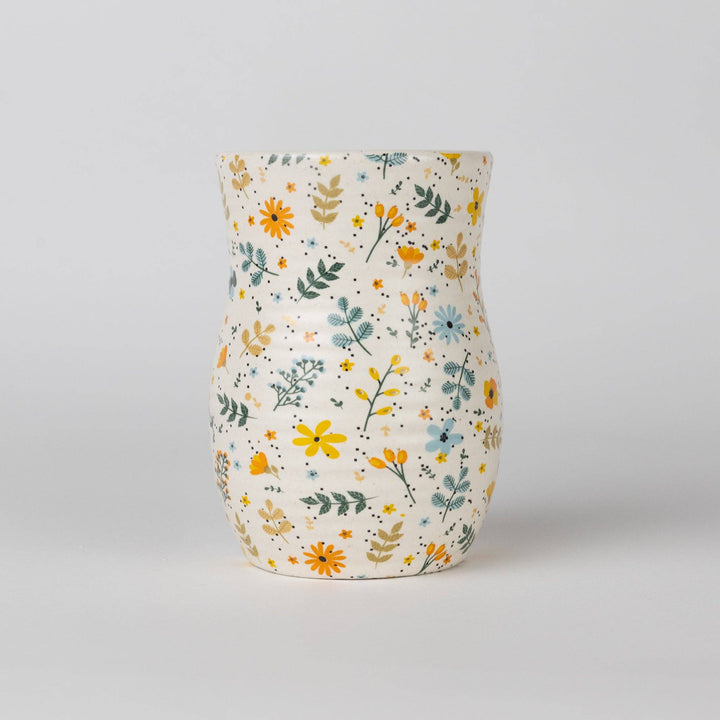 Ten Thousand Villages - Tula Floral Ceramic Tumbler