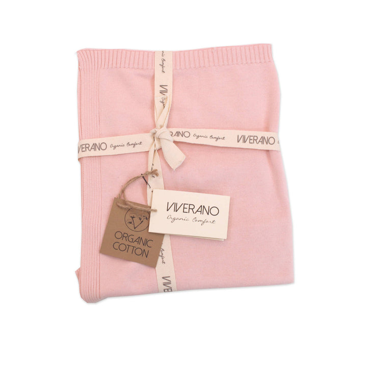 Viverano Organics - Milan Pastel Baby Blanket Sweater Knit (Organic Cotton)