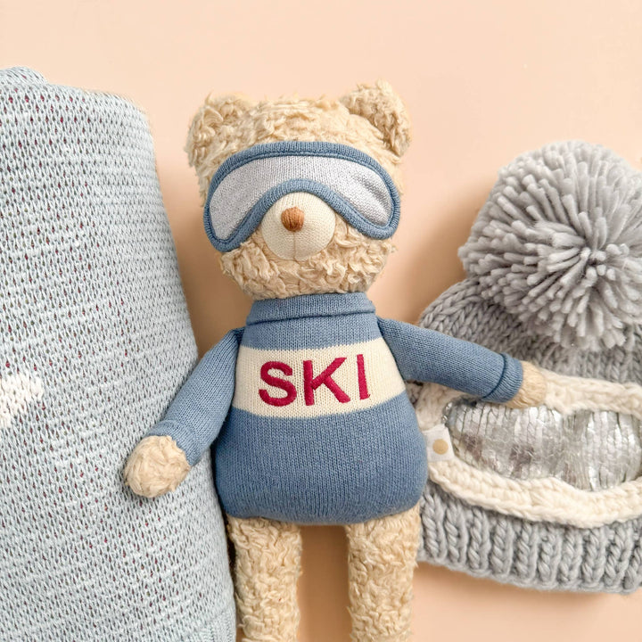 The Blueberry Hill - Benjamin Bear Ski Plushie | Baby Kids Toy Animal Fall Winter