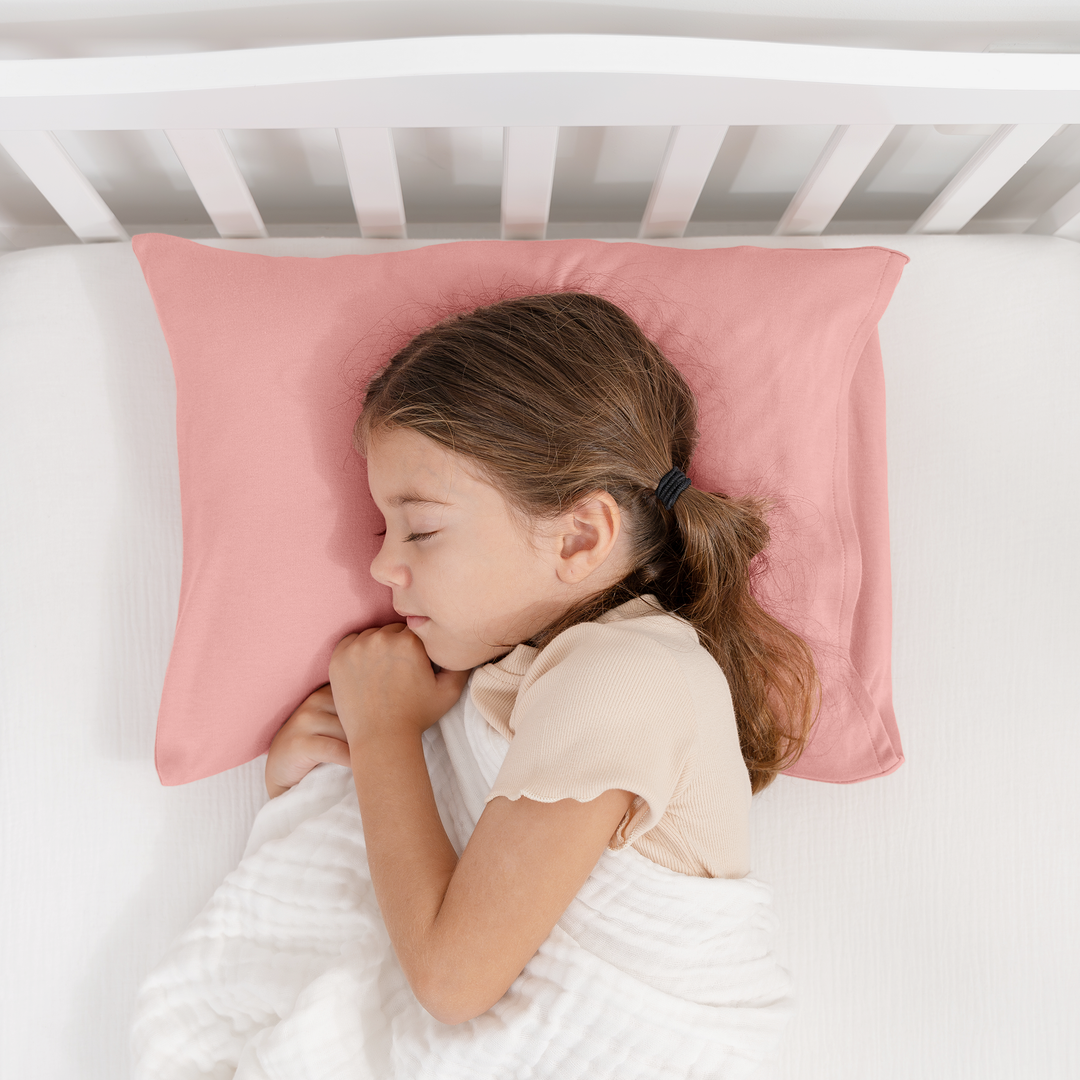 Comfy Cubs - Toddler Pillow with Soft Cotton and Muslin Cotton Pillowcase