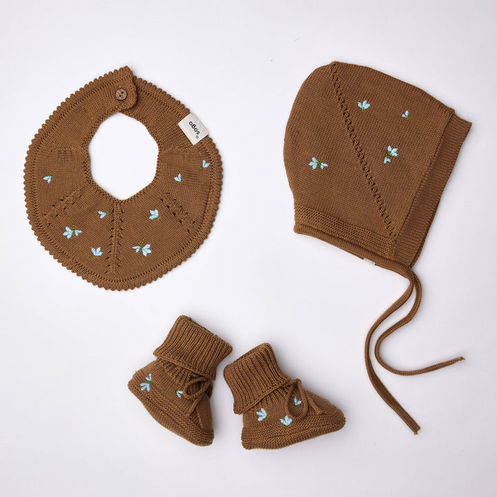 Saga Copenhagen - Embroidered Wonder Gift Box - Blueberry on Tahin