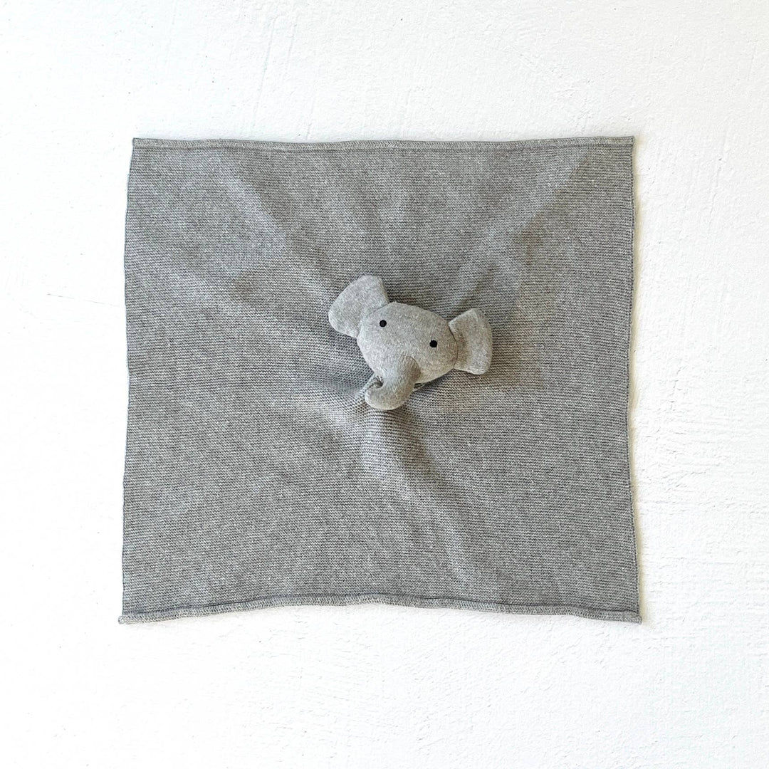 Viverano Organics - Elephant - Organic Baby Lovey Security Blanket Cuddle Cloth
