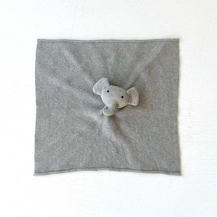 Viverano Organics - Elephant - Organic Baby Lovey Security Blanket Cuddle Cloth