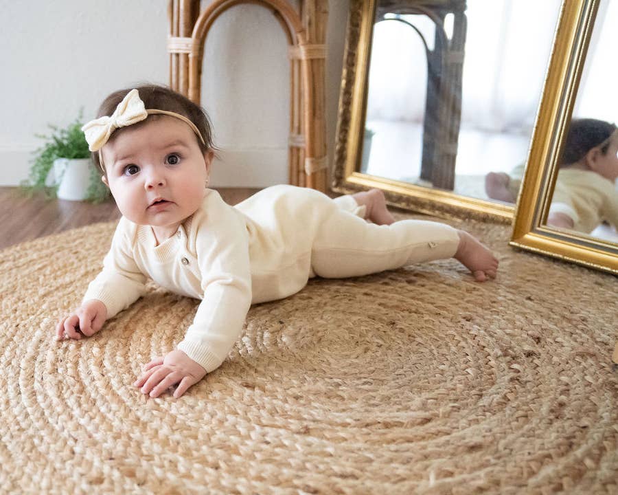 Viverano Organics - Milan Side Button & Pocket Knit Baby Jumpsuit (Organic)