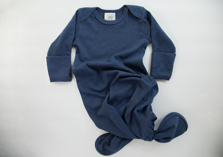 Wonderfully Made - Baby Knotted Gown - Heather Colors
