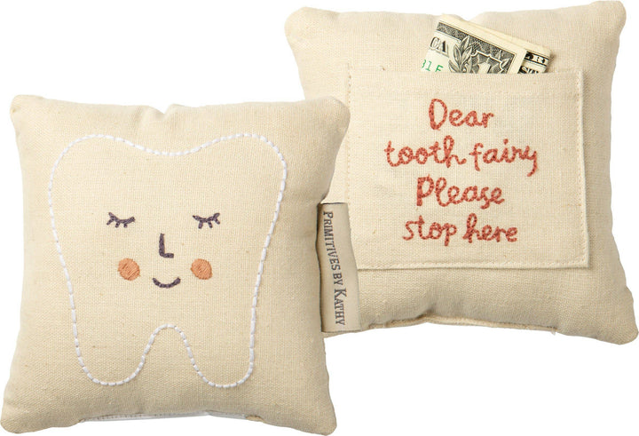 Primitives by Kathy - Pink Tooth Fairy Pillow