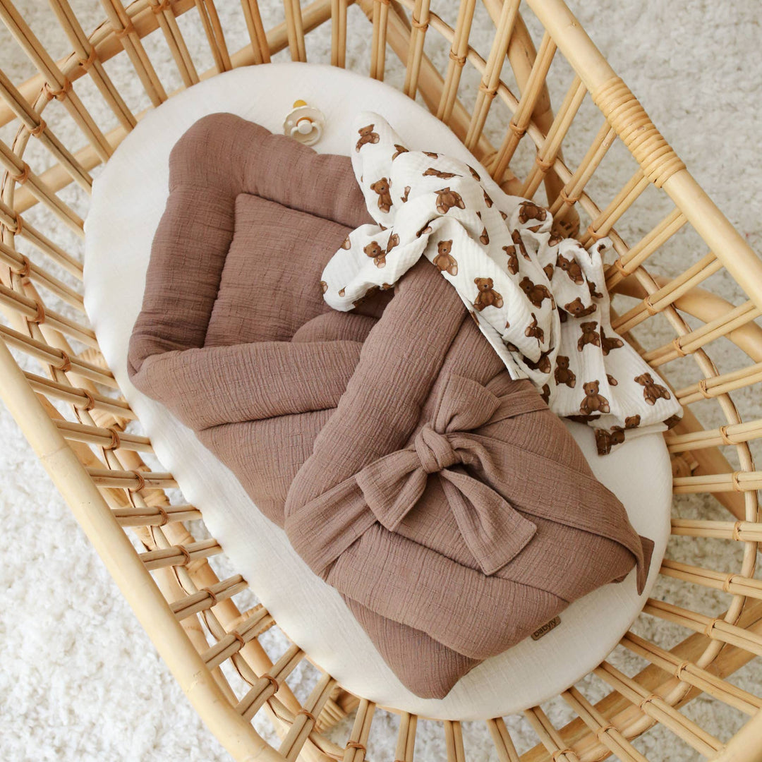 BABYLY - Muslin baby wrap - 3 colors