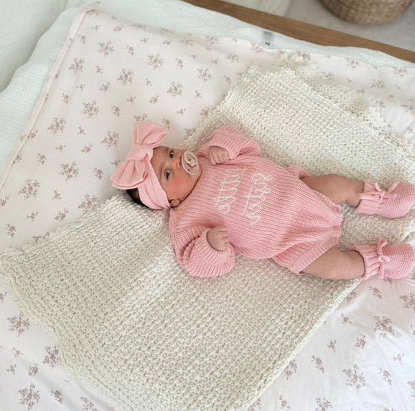 Brave Little Lamb the Label - Sibling Announcement Romper