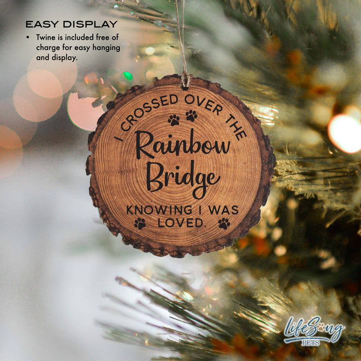 LifeSong Milestones - Rainbow Bridge Barky Pet Bereavement Ornament