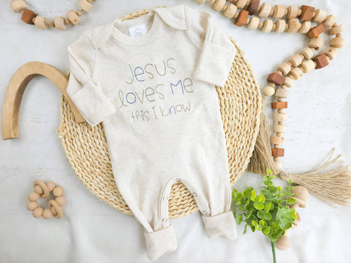 Wonderfully Made - Baby Romper | Baby Boy Outfit - Jesus Loves Me