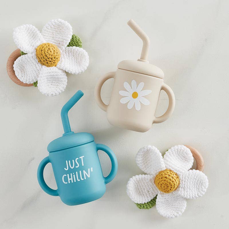 Stephan Baby by Creative Brands - Silicone Sippy Cup - Daisy