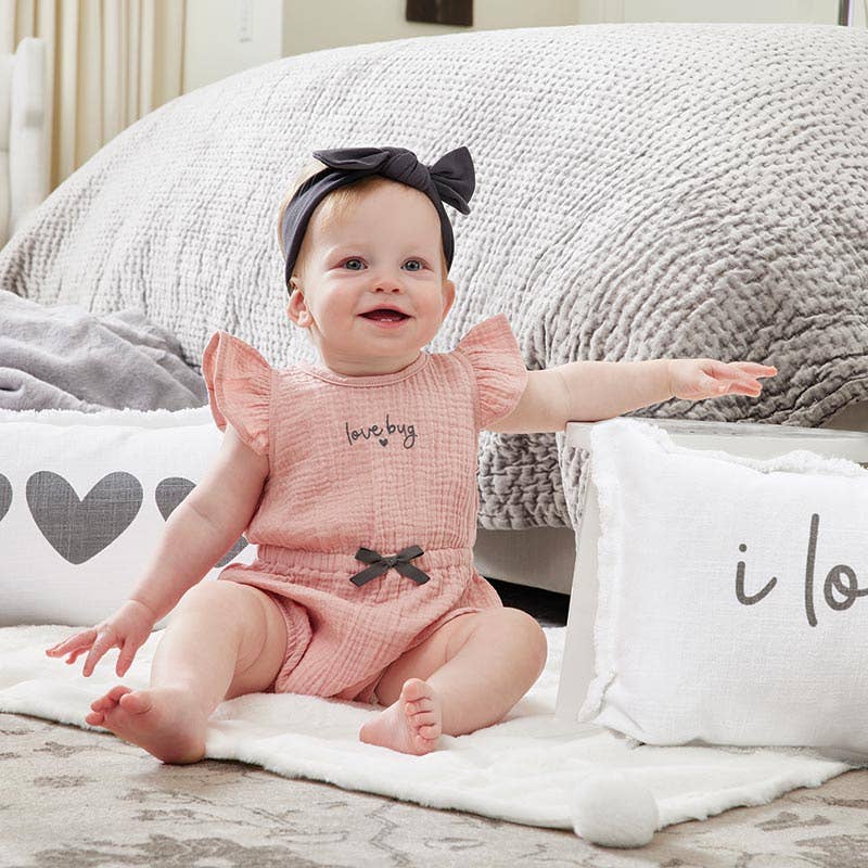 Stephan Baby by Creative Brands - Ruffle Romper - Love Bug