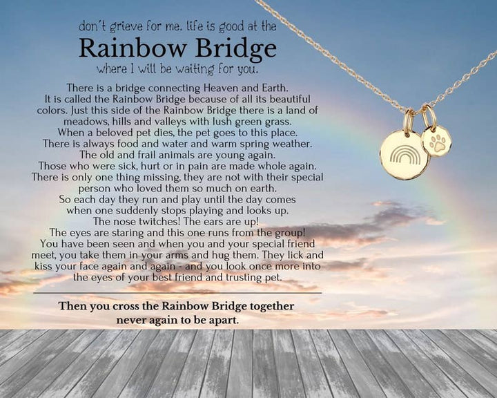 hope love shine - In Memory Of Loss Dog Remembrance Memorial Interlocking Circles Dainty Necklace