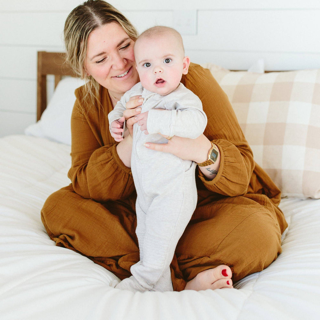 goumikids - Grow With You Footie + Loose Fit - Storm Gray