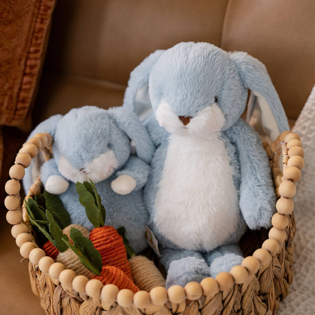 Bunnies By the Bay - Tiny Nibble 8" Bunny Very Soft- Maui Blue Perfect for Easter, Hospital Gifts, Children Gifts, Chronic Illness Gifts, Meaningful Gifts