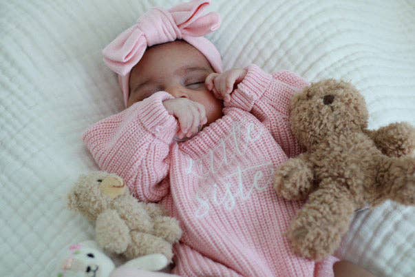 Brave Little Lamb the Label - Sibling Announcement Romper