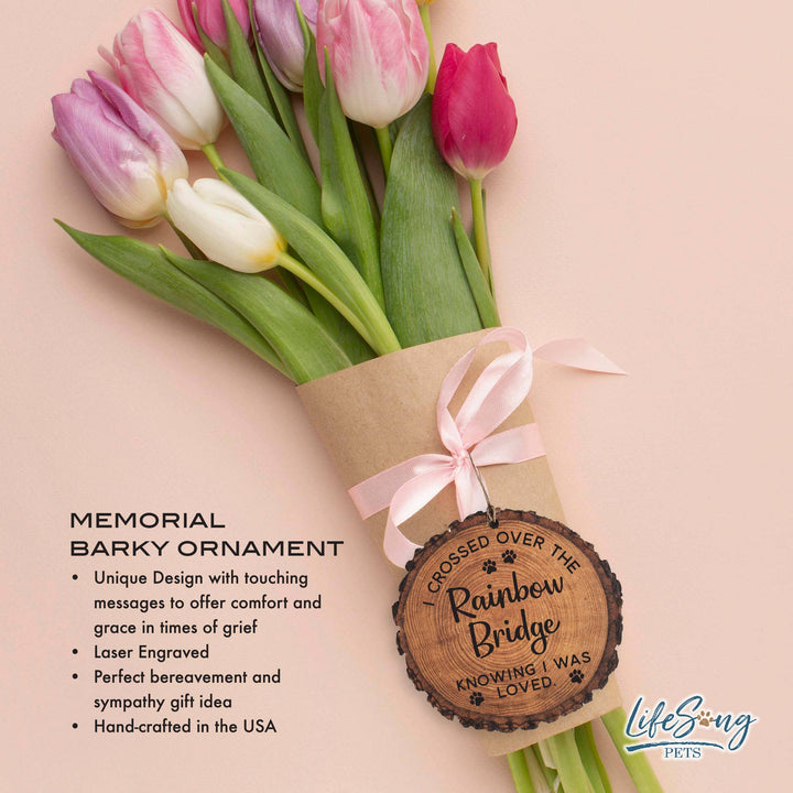 LifeSong Milestones - Rainbow Bridge Barky Pet Bereavement Ornament